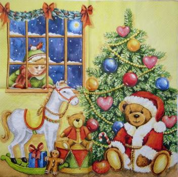 TW-083 Teddy Weihnachten - 3-lagig
